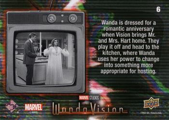 2023 Upper Deck Marvel Wandavision #6 Dressed for the Wrong Occasion Back