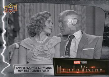 2023 Upper Deck Marvel Wandavision #10 Anniversary of Surviving Our First Dinner Party Front