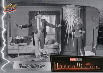 2023 Upper Deck Marvel Wandavision #12 In a Real Magic Act, Everything Is Fake Front