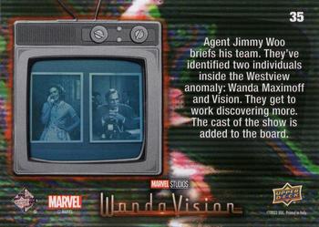 2023 Upper Deck Marvel Wandavision #35 Inside the Westview Anomaly Back