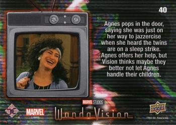 2023 Upper Deck Marvel Wandavision #40 Auntie Agnes Back