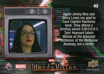2023 Upper Deck Marvel Wandavision #42 A Clearer Picture of This Crisis Back
