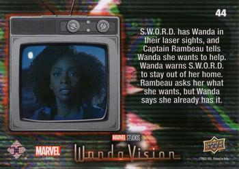 2023 Upper Deck Marvel Wandavision #44 Wanda, You Know I Am an Ally Back