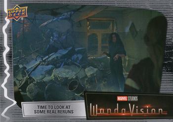 2023 Upper Deck Marvel Wandavision #70 Time to Look at Some Real Reruns Front