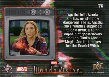 2023 Upper Deck Marvel Wandavision #76 Wanda, You Are the Scarlet Witch Back