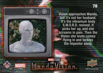 2023 Upper Deck Marvel Wandavision #78 And I Was Told You Were Powerful Back