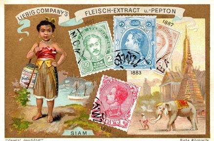 1899 Liebig Postage Stamps II (German Text)(F591, S589) #NNO Siam Front