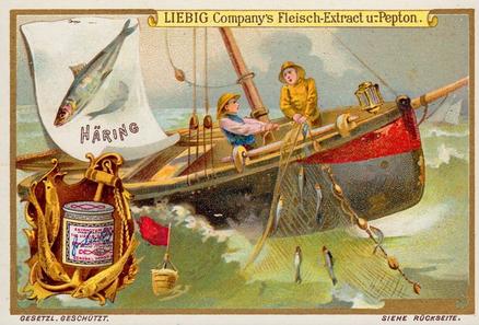 1899 Liebig Fishing II (German Text)(F600, S599) #NNO Herring Front