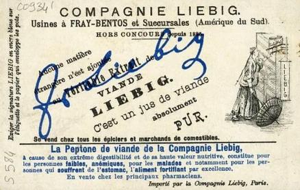 1899 Liebig European Cities and Costumes (French Text)(F586, S584) #NNO St. Petersburg Back