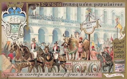 1899 Liebig Popular Masked Festivals (French Text)(F590, S588) #NNO Paris Front