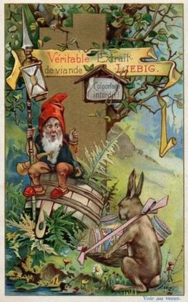 1899 Liebig The World of Gnomes (French Text)(F592, S590) #NNO Red - Rabbit Front