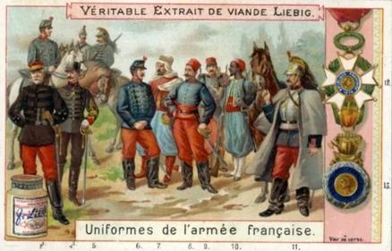 1899 Liebig Military Uniforms (French Text) (F607, S608) #NNO French Front