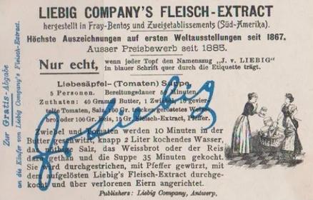 1900 Liebig Quotations from Schiller and Goethe (German Text) (F623, S621) #NNO Bucket Back