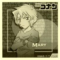 2020 Ensky Detective Conan (名探偵コナン) Sticker Collection #26 Mary Sera Back