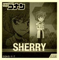 2020 Ensky Detective Conan (名探偵コナン) Sticker Collection #40 Sherry Back