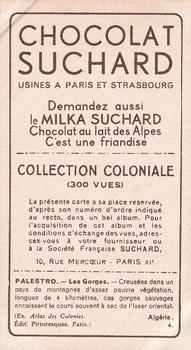 1932 Suchard Collection Coloniale (Demandez Aussi backs) #4 Les Gorges de Palestro (Algérie) Back
