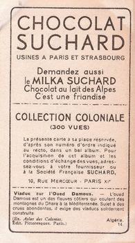 1932 Suchard Collection Coloniale (Demandez Aussi backs) #14 Viaduc sur l'Oued Damous (Algérie) Back