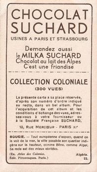1932 Suchard Collection Coloniale (Demandez Aussi backs) #23 Bougie - Vue de la Mer (Algérie) Back