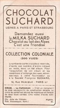 1932 Suchard Collection Coloniale (Demandez Aussi backs) #40 Oran - La Cathédrale (Algérie) Back