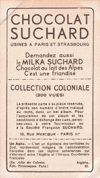 1932 Suchard Collection Coloniale (Demandez Aussi backs) #52 Un Agha (Algérie) Back