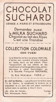 1932 Suchard Collection Coloniale (Demandez Aussi backs) #61 Djerba - Type Juif (Tunisie) Back
