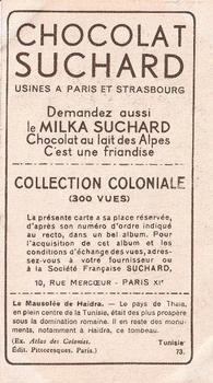 1932 Suchard Collection Coloniale (Demandez Aussi backs) #73 Mausolée de Haïdra (Tunisie) Back