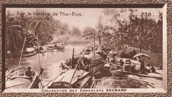 1932 Suchard Collection Coloniale (Demandez Aussi backs) #258 Sur la Rivière de Thu-Duc (Indochine - Cochinchine) Front