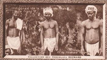 1932 Suchard Collection Coloniale (Demandez Aussi backs) #269 Indigènes de la Région de Mahé (Inde Française) Front