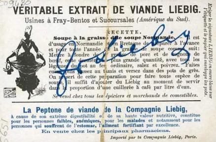 1900 Liebig In Birdland (French Text) (F622, S651) #NNO Kingfisher Back