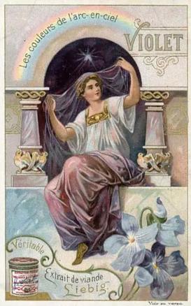 1901 Liebig Colors of the Rainbow (French Text)(F661, S662) #NNO Violet Front