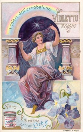 1901 Liebig Colors of the Rainbow (Italian Text)(F661, S662) #NNO Violet Front