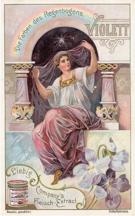 1901 Liebig Colors of the Rainbow (German Text)(F661, S662) #NNO Violet Front