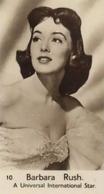 1954 Watford Film Stars #10. Barbara Rush Front