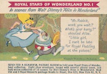 1951 Royal Stars of Wonderland #1 Alice in Wonderland Front