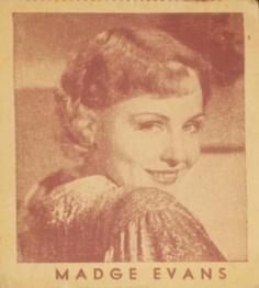 1936 Anonymous Movie Stars Series of 96 (R133) #115 Madge Evans Front