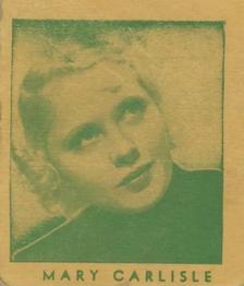 1936 Anonymous Movie Stars Series of 96 (R133) #117 Mary Carlisle Front