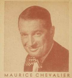 1936 Anonymous Movie Stars Series of 96 (R133) #175 Maurice Chevalier Front