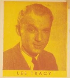 1936 Anonymous Movie Stars Series of 96 (R133) #185 Lee Tracy Front