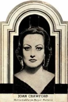 1934 Film Stars Die Cut (R93) #NNO Joan Crawford Front