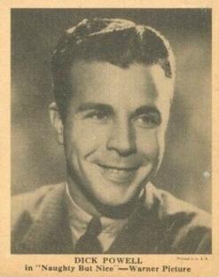 1939 Gumakers of America Movie Stars (R92) #NNO Dick Powell Front
