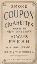 1916 Coupon Tobacco Movie Stars (T82) #NNO George Beban Back