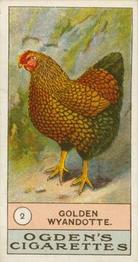 1904 Ogden's Fowls, Pigeons & Dogs #2 Golden Wyandotte Front