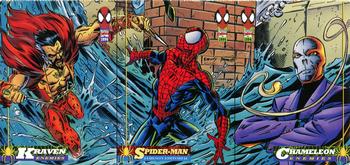 1994 Fleer The Amazing Spider-Man - Promos #NNO 3-Card Panel Front
