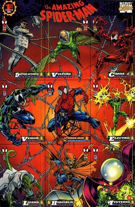 1994 Fleer The Amazing Spider-Man - Promos #NNO 9-card panel Front