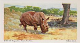 1968 Federal Sweets Wild Animals #9 Rhinoceros Front