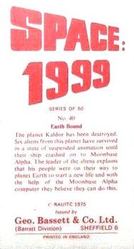 1975 Barratt Space 1999 #40 Earth Bound Back