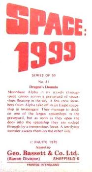 1975 Barratt Space 1999 #41 Dragon's Domain Back