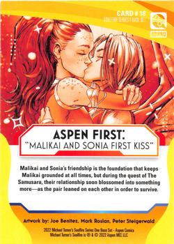 2022 Aspen Comics Michael Turner's Soulfire Series One #18 Aspen First: “Malikai and Sonia First Kiss” Back
