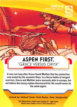 2022 Aspen Comics Michael Turner's Soulfire Series One #19 Aspen First: “Grace Versus Onyx” Back