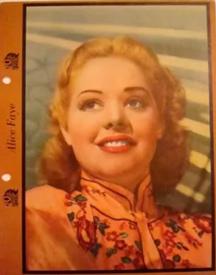 1941 Dixie Cup Lid Premiums Movie Stars (F5-7c) #NNO Alice Faye Front